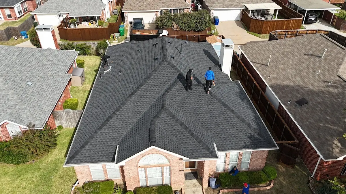 Slate & Tile Roof Repair work in progress on a Novi property